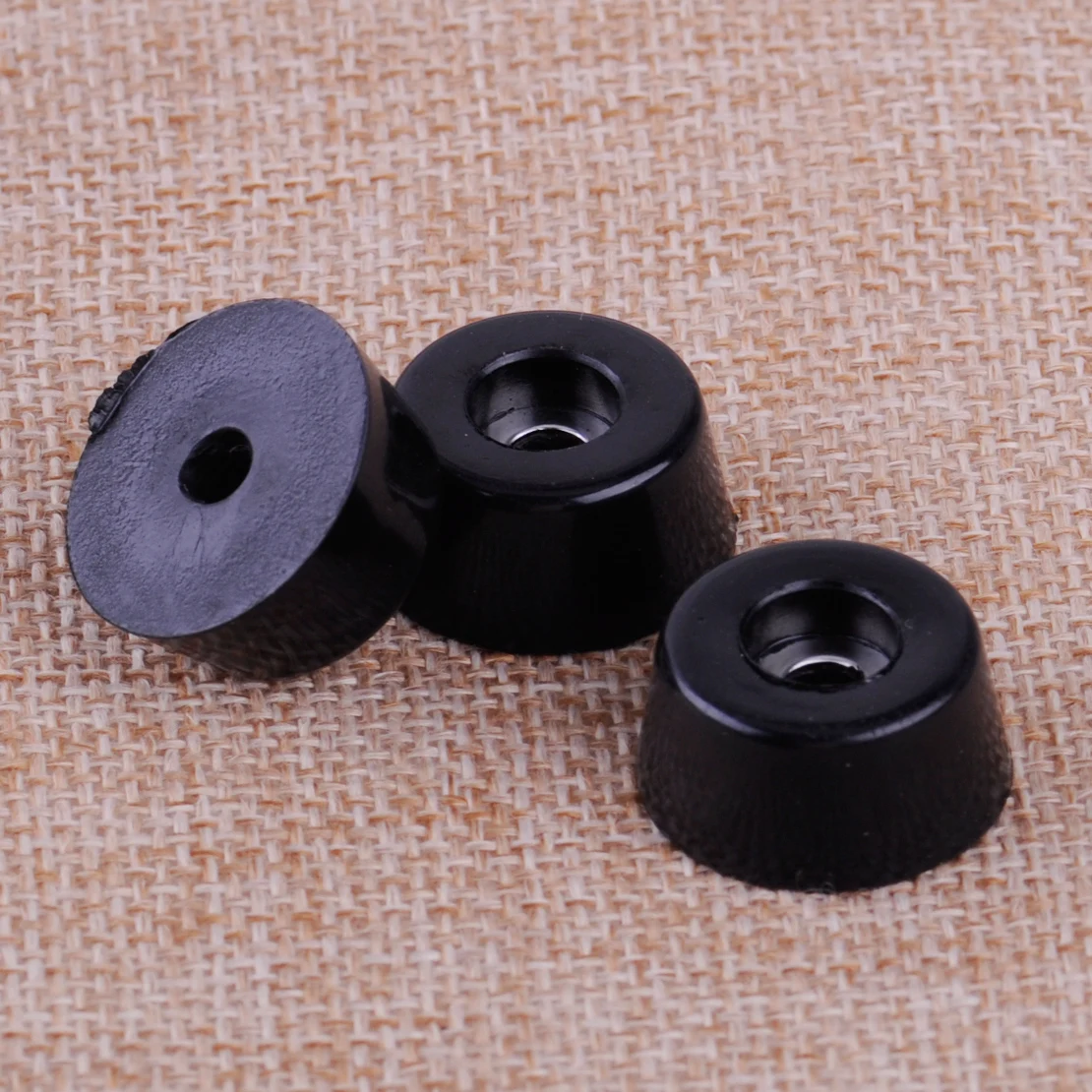 8pcs Black Speaker Cabinet Furniture Chair Table Box Conical Rubber Foot Pad Stand Shock Absorber S / M / L Skid Resistance