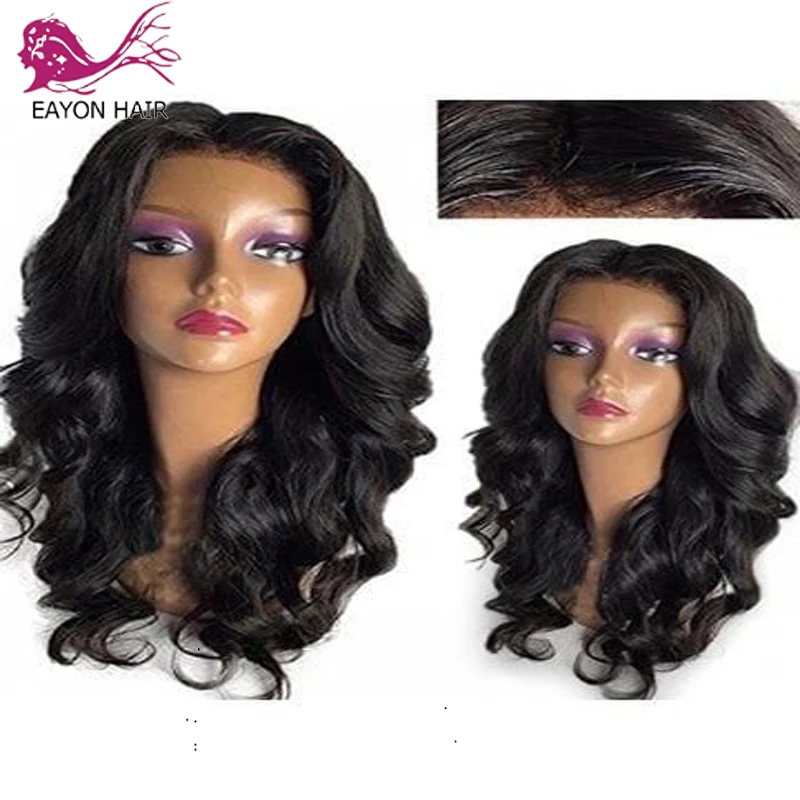 

EAYON HAIR Glueless Human Hair Peruvian 13*6 deep part Lace Front Wig With Baby Hair Preplucked Curly 130% Density Remy Hair