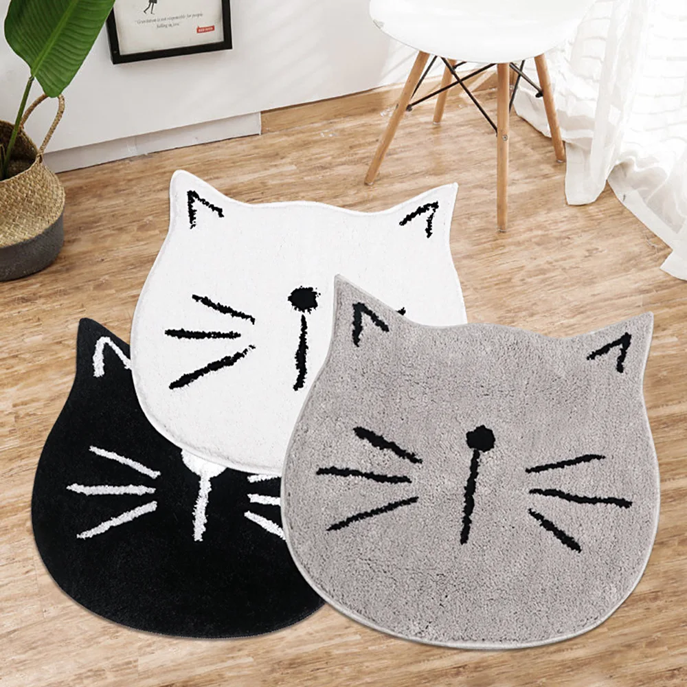 

Nordic cartoon cat bathroom water-absorbing anti-skid mat kitchen carpet welcome mats for front door kitchen carpet rugs mat