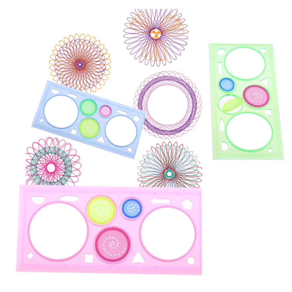Spirograph Geometric Ruler Stencil Spiral Art Classic Toy Stationery Educational 