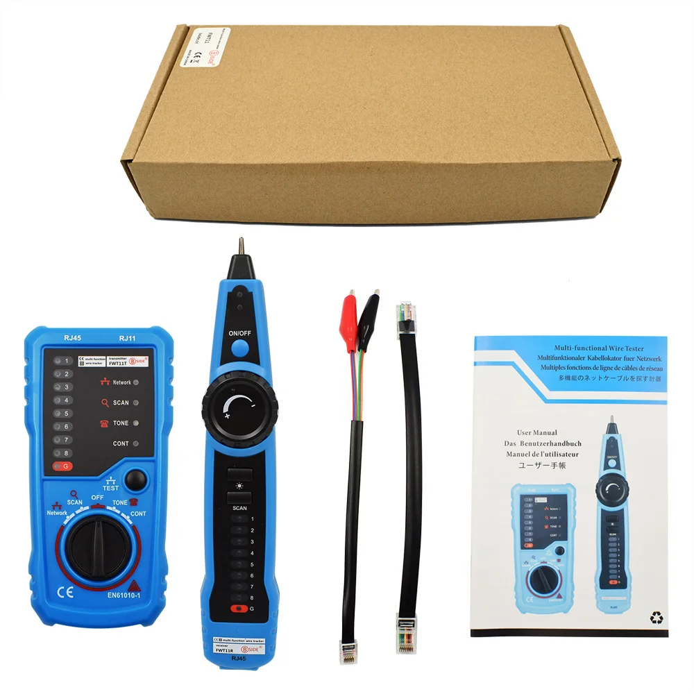 Cabo de Rede Lan Cat5 Cat6 Rj11 Rj45 Detector para Fio do Telefone Rastreador de Cabo de Rede Lan Localizador de Linha Ethernet Ferramentas de rede - Imagem 6