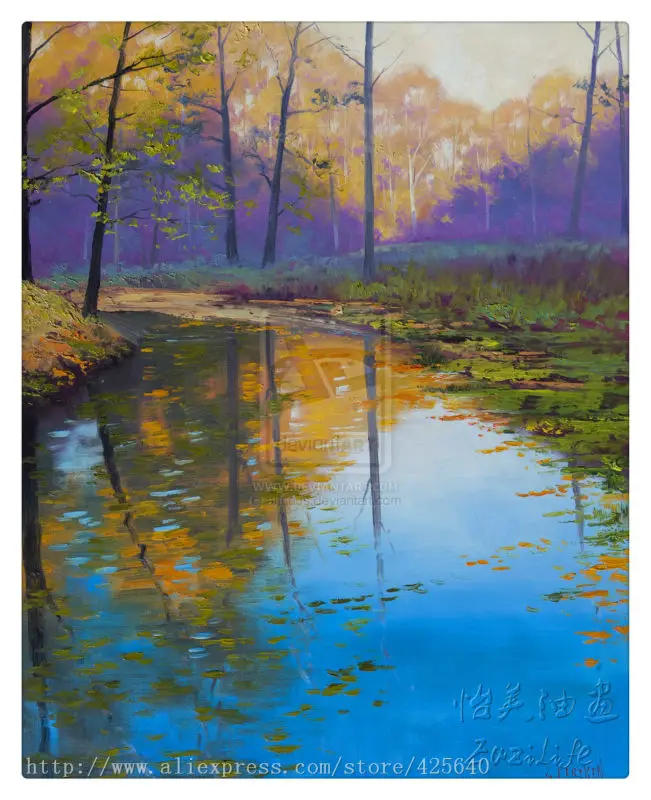 Impression Landscape Oil Painting On Canvas Hight Quality 30 in 