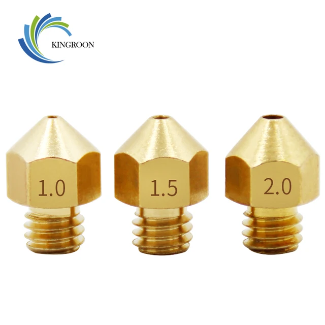 Special Price Large Caliber Copper Nozzle 1.0mm 1.5mm 2.0mm Larger Diameter Part M6 For 1.75mm 3mm Filament Big Holes Brass 3D Printers Parts Special Price Large Caliber Copper Nozzle 1.0mm 1.5mm 2.0mm Larger Diameter Part M6 For 1.75mm 3mm Filament Big Holes Brass 3D Printers Parts