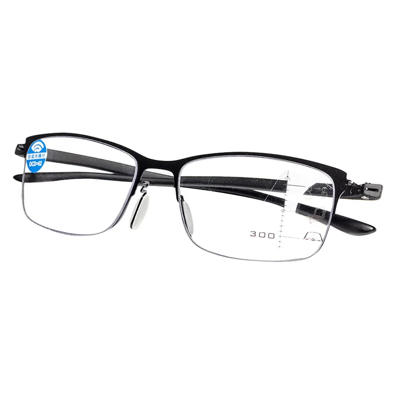 Progressive Glasses Multifocal Reading Eyeglasses Anti blue men Bifocal