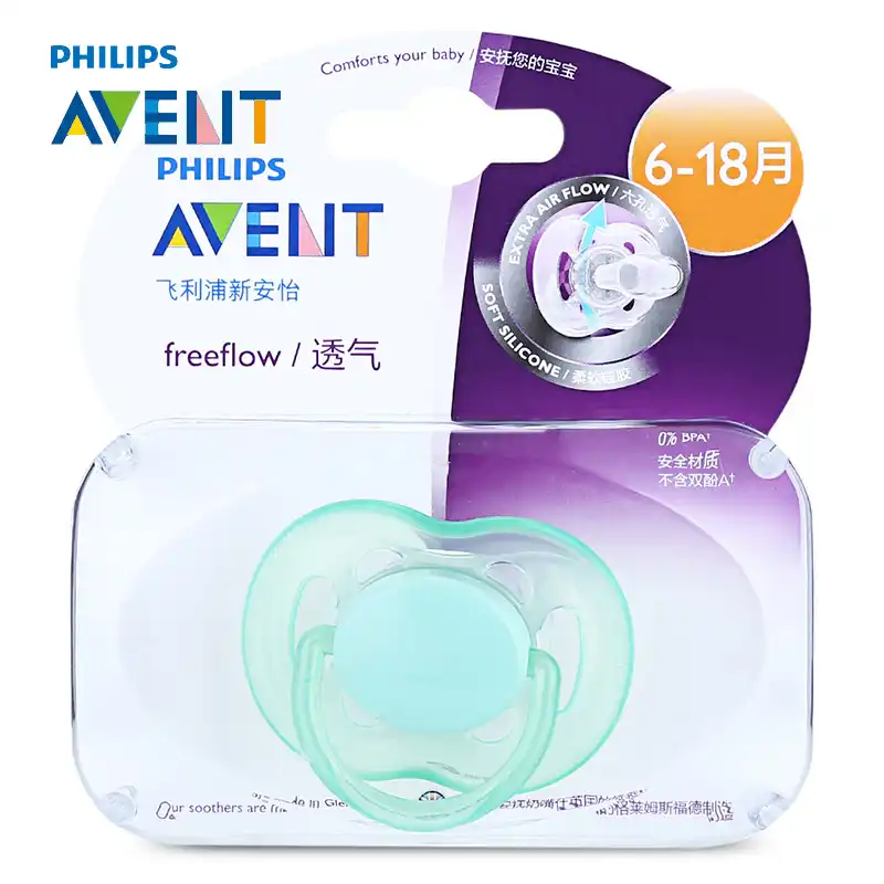 Kết quả hình ảnh cho Núm vú giả Philips Avent