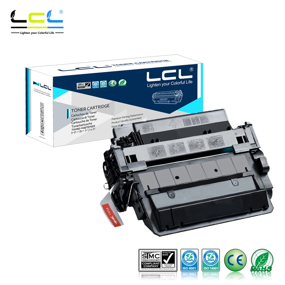 Тонер картридж LCL 55A 55X CE255A CE255X 12500 страниц (1 упаковка черный) совместимый с HP Laserjet