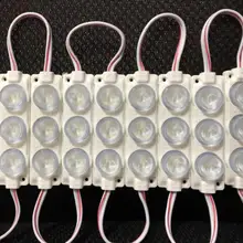 3 Вт SMD 3030 3 светодиодный модуль светильник коробка светодиодные модули с линзой 60 градусов впрыска водонепроницаемый светильник высокой яркости ing