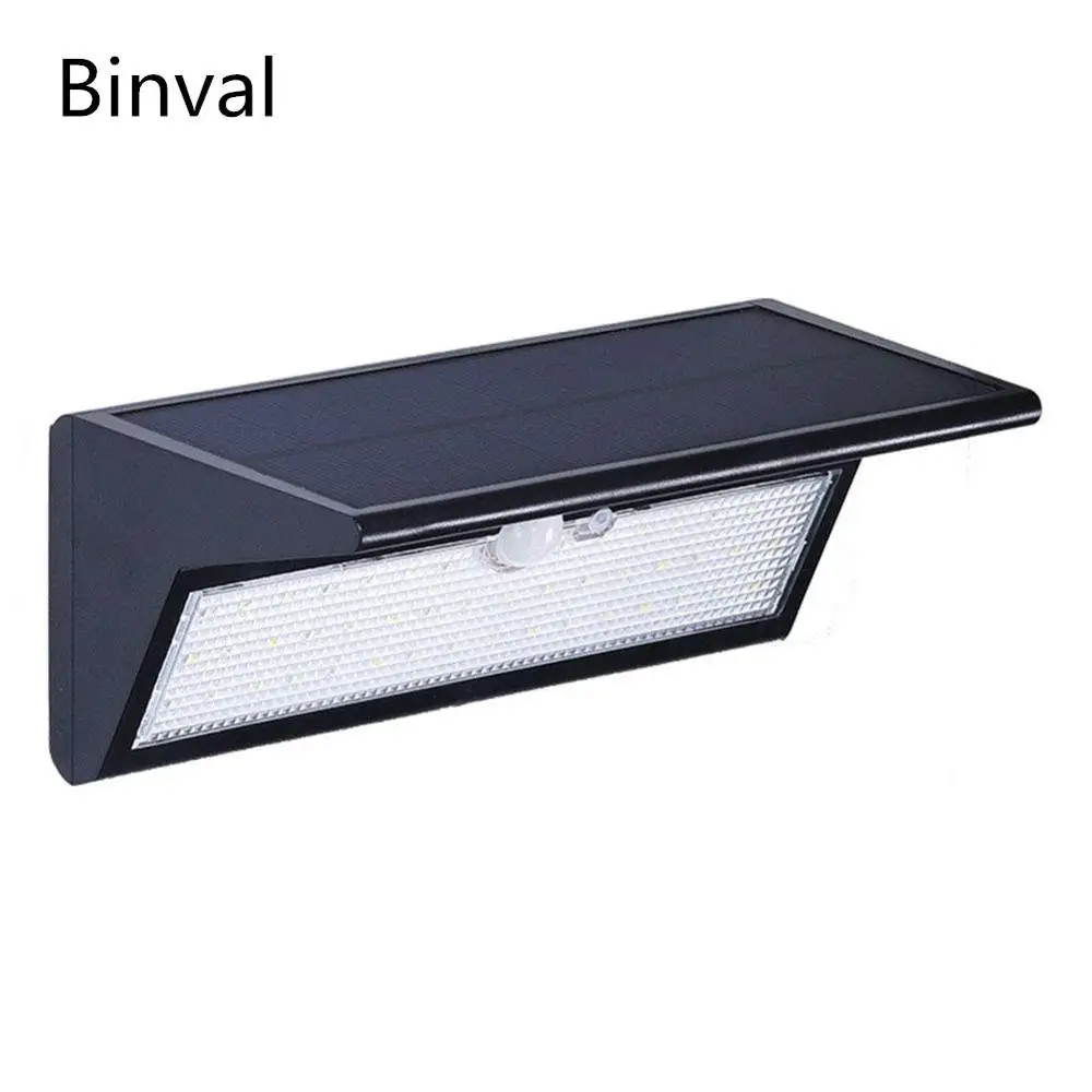 Binval Super Bright 46LED Solar Security Light With PIR Motion Sensor Wall Mount Floodlight For Patio Pathway Emergency Lighting | Лампы и