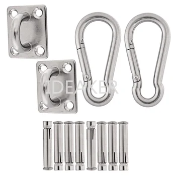 

3PCS Sun Shade Sail Stainless Steel Hardware Kit Heavy Duty for M10 Square Sun Shade Sail