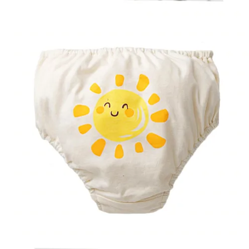 Хлопковые детские шорты мультфильм шаровары подгузники для мальчиков и девочек мягкие Пузырьковые шорты Для детей, на лето PP брюки душа ребенка подарок - Цвет: sun