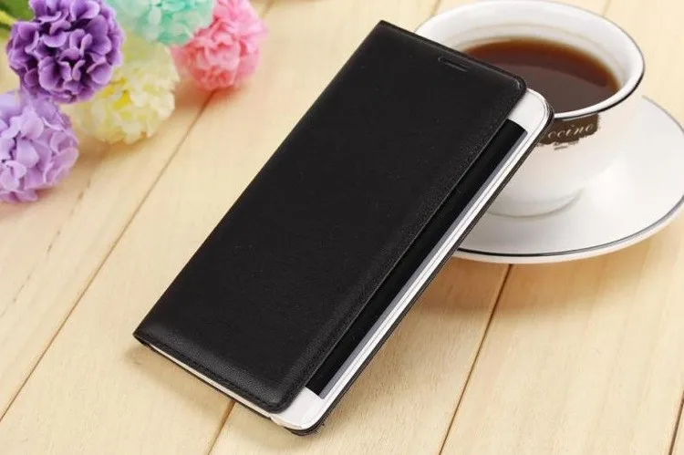 Slim Leather Wallet Case Flip Back Cover Battery Housing Carrying Bag With Card Holder Mask For Samsung Galaxy Note Edge N9150 kawaii samsung cases
