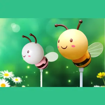 

Energy Saving LED lamp Novelty Table Bee Shaped LED Lovely Girl Night Light Kids Lamp Dimmable 0.8W PVC