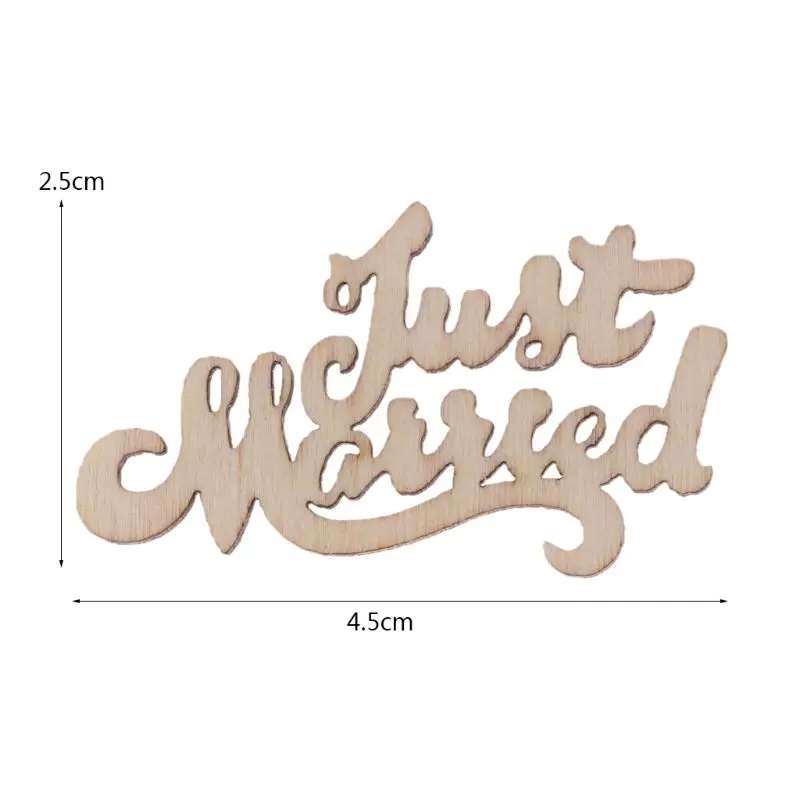 15Pcs Wooden Just Married Table Confetti Scatter Vintage Rustic Wedding Party Decor Craft Scrapbook xjx Home Decorations 15Pcs Wooden Just Married Table Confetti Scatter Vintage Rustic Wedding Party Decor Craft Scrapbook xjx Home Decorations