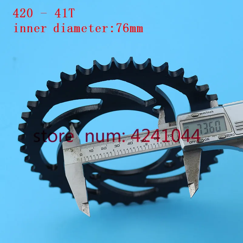 Motorcycle scooter drive gear 420 428 41T tooth 76mm rear chain sprocket For Dirt Pit Bike ATV Quad go Kart 50cc-160cc