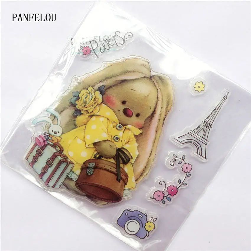 

PANFELOU The dog doll Transparent Clear Silicone Stamp/Seal DIY scrapbooking/photo album Decorative clear stamp sheets