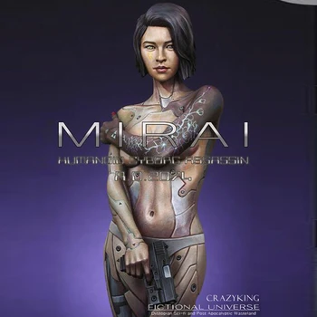 

1:12 Resin Figure Bust Model Future Simulation Robot Killer X154