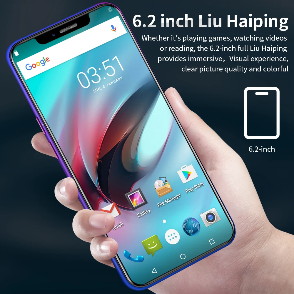 Мобильный телефон Raysray X21 3g 6 2 & wot Гб ОЗУ 32 ПЗУ сотовый камера Android 8 1 отпечаток