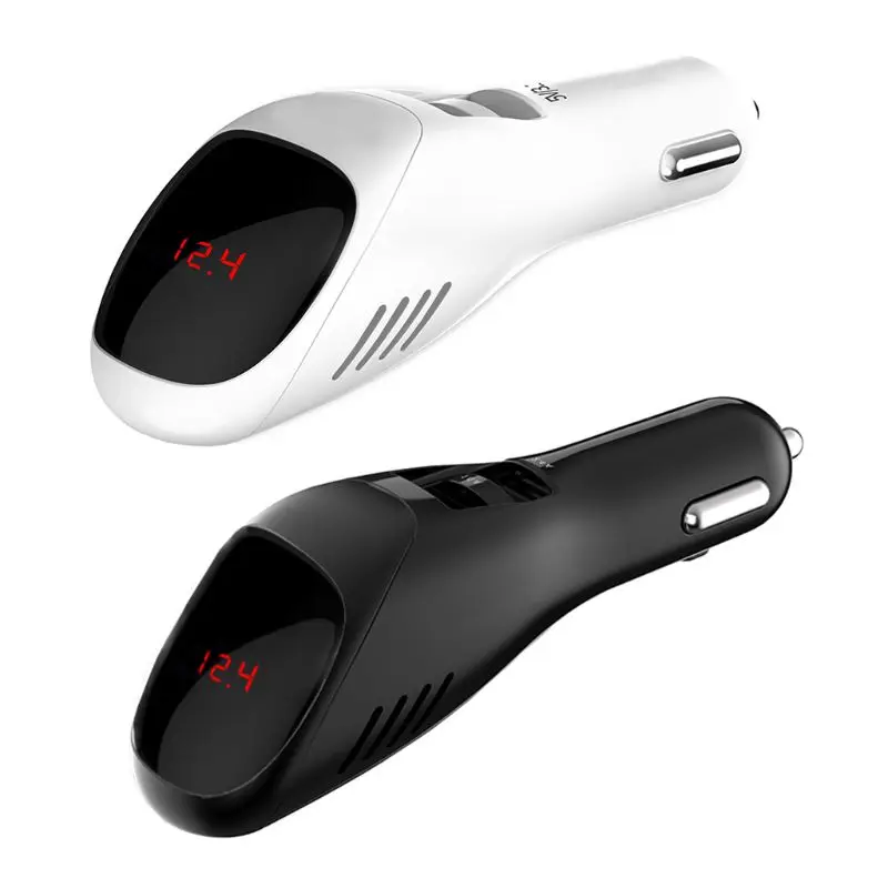 

2 in 1 Dual USB Charger Air Cleaner Car Air Purifier Ionizer Negative Ions Air Purifier Dust Smoke PM2.5 Eliminator Remover