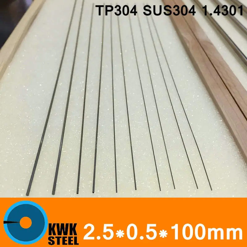 

2.5*0.5*100mm OD*WT*L Stainless Steel Tube Round Capillary Pipe of TP304 SUS304 DIN 1.4301 Small Diameter Customized Legnth