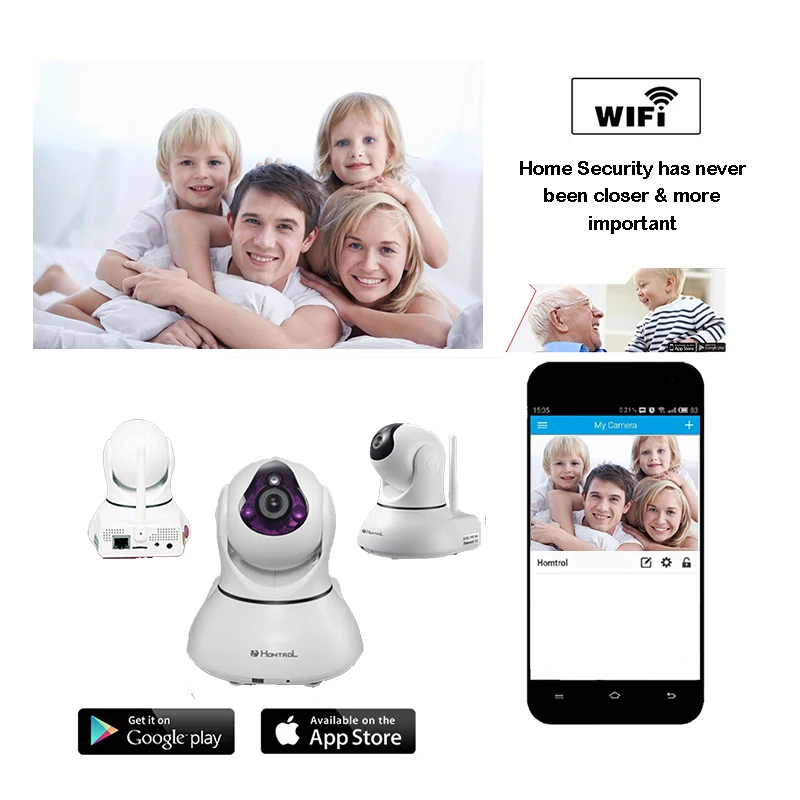 

HD Remote Access Control rotate baby monitor with baby cry alarm and motion detection support onvif wireless p2p wifi ip camera