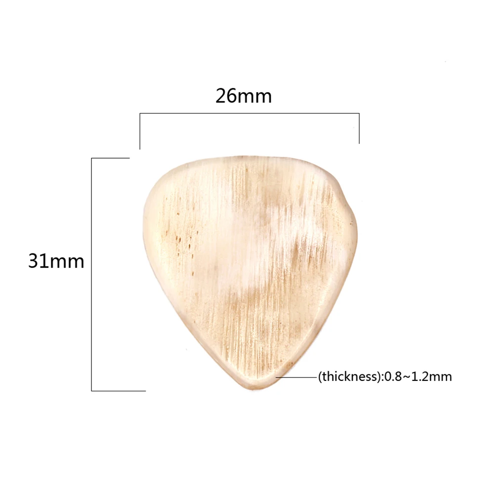 8 шт L01 ручной работы рогатый скот медиаторы для бас-гитара, мандолинист банджо 0,8-1,2 мм