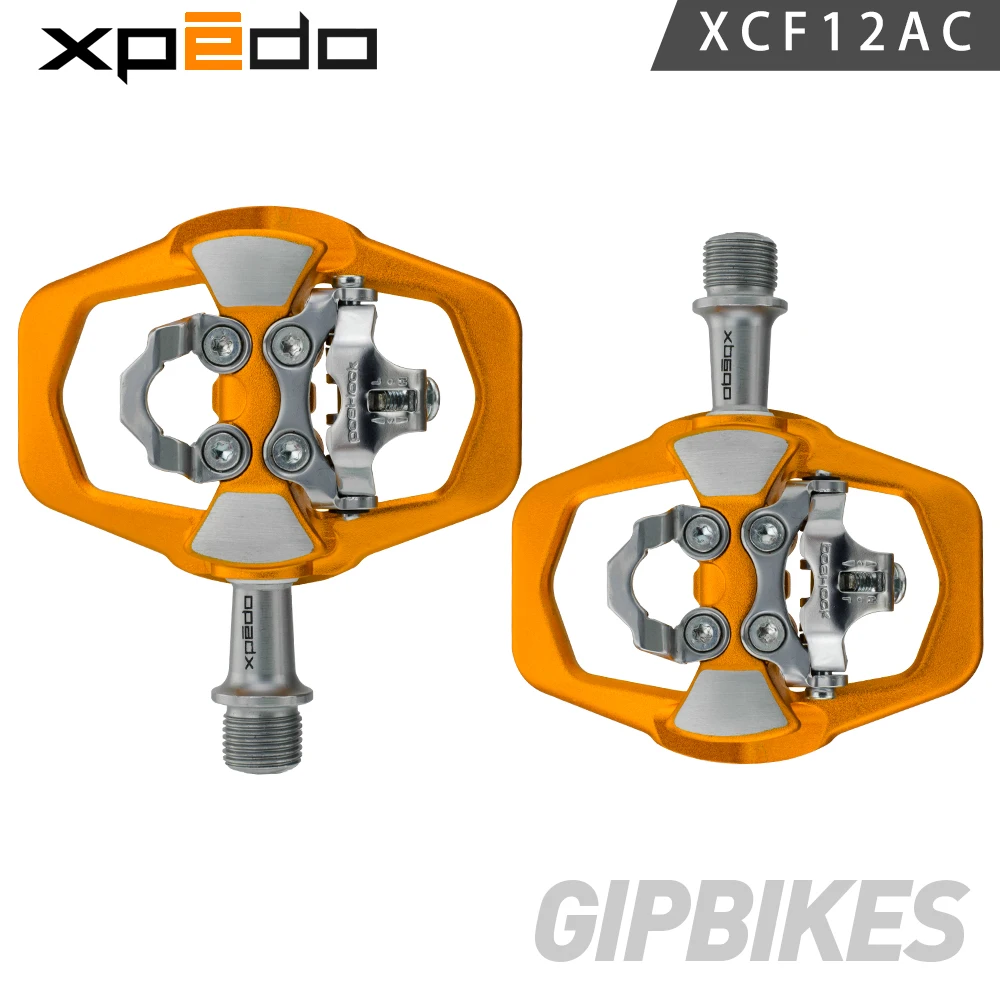 Wellgo Xpedo XCF12AC Ultralight 295g Mountain Bike Clipless Pedal with 3 Bearing High Strength alloy MTB bike self-locking pedal Wellgo Xpedo XCF12AC Ultralight 295g Mountain Bike Clipless Pedal with 3 Bearing High Strength alloy MTB bike self-locking pedal