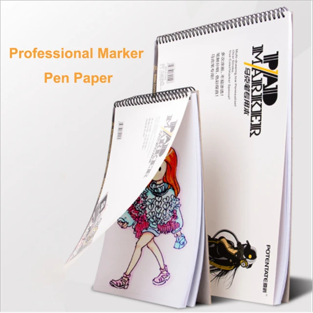 16K/A4 Marker Pad 50 Sheets 130g Professional No Penetration Paper Drawing  Album Sketchbook For Student Artists Art Supplies - AliExpress