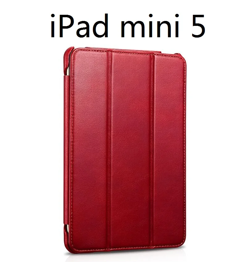 ICarer для iPad Pro 11 дюймов iPad Air 10,5 Mini5 Mini 5 чехол из натуральной кожи для iPad Pro 12,9 дюйма iPad air 3 - Цвет: iPad mini 5