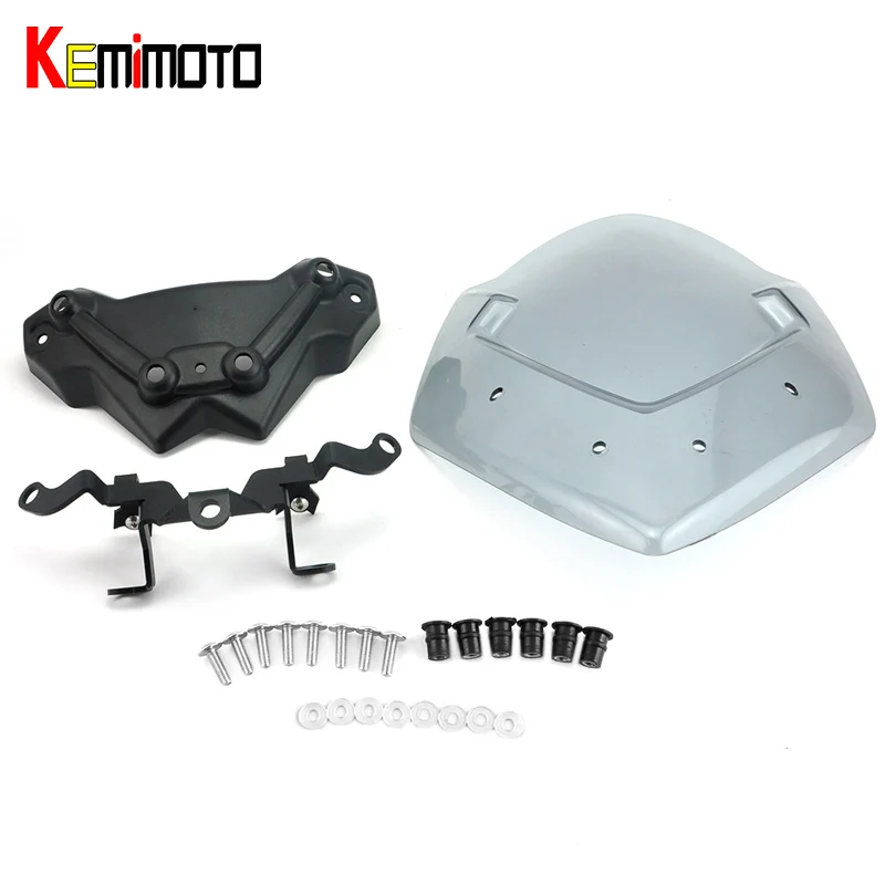 

KEMiMOTO For Suzuki GSX-S1000 Windscreen Windshield Screen Protector For Suzuki GSX-S1000 2015 2016 Wind Deflectors