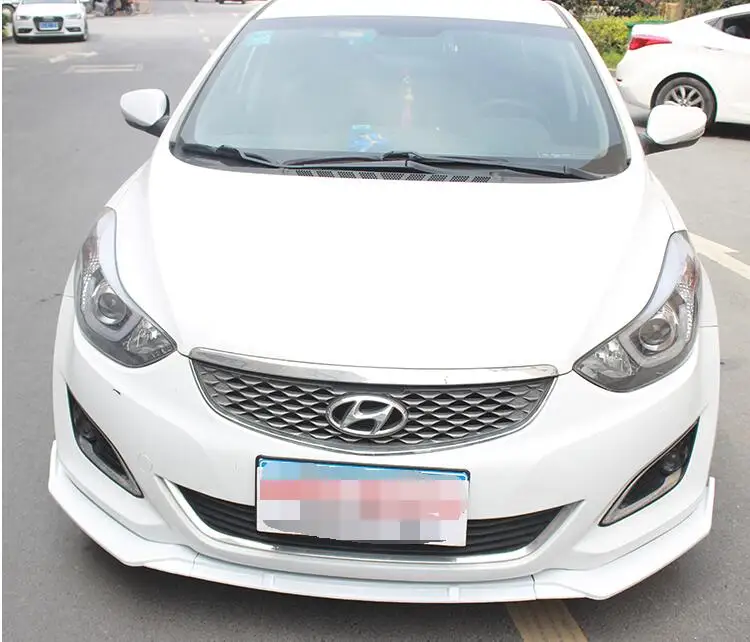 Для Elantra ABS задний бампер диффузор протектор для 2012- hyundai Elantra обвес бампер задний передний Лопата губы задний спойлер