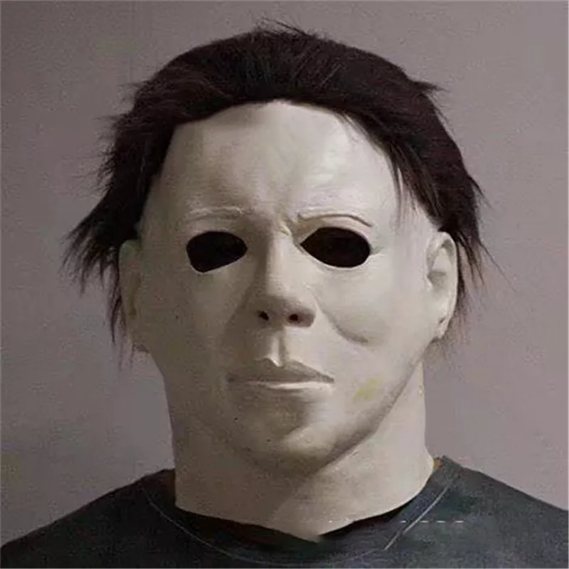 Новая латексная маска «Майкл Майерс» для Хэллоуина, вечерние маскарадные костюмы для взрослых, косплей, латексная маска Майерса, маска на всю голову