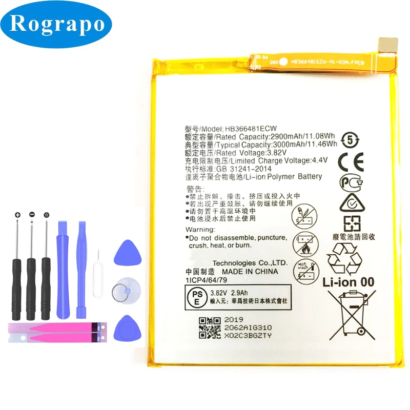 Original 3000mAh Battery For Huawei Honor 7C AUM-L41 LND-AL30 LND AL40 / 7C Pro AL29 / Y7 Prime 2018 Nova 2 lite Mobile Phone