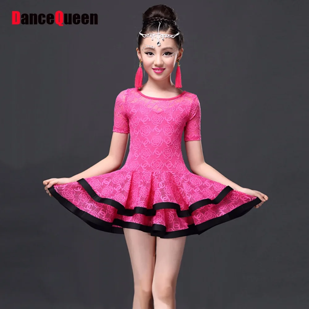 2017 Latin Dance Dress Children Girls Ballroom Dance Dresses Girl Samba