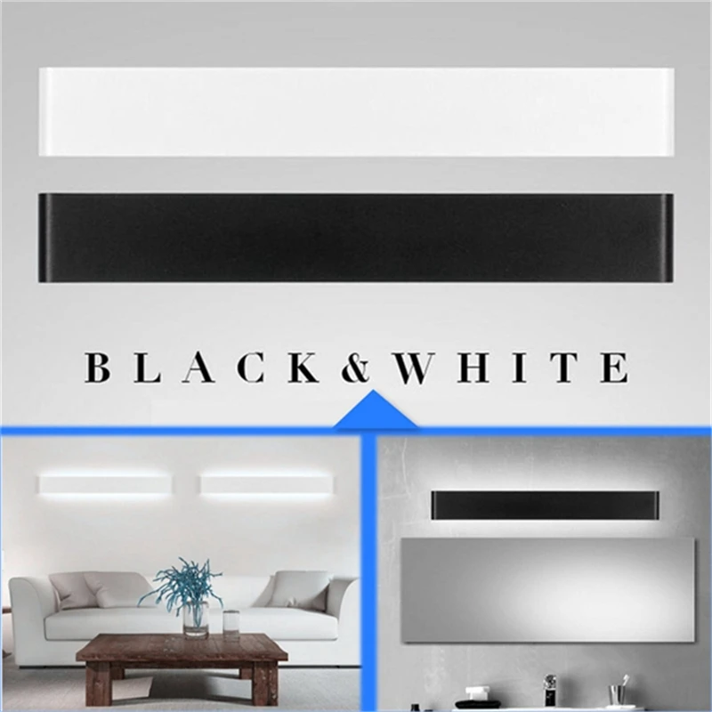 

Smuxi Modern 70 LED 14W Wall Lamps 36CM 85-265V Mirror Front Night Light Hallway Stairs Bedside Sconce Living Room Bathroom