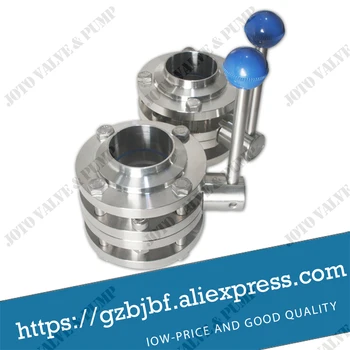 

High Quality 2.5" SMS Three DISC Butterfly Valve(FLANGE TYPE)