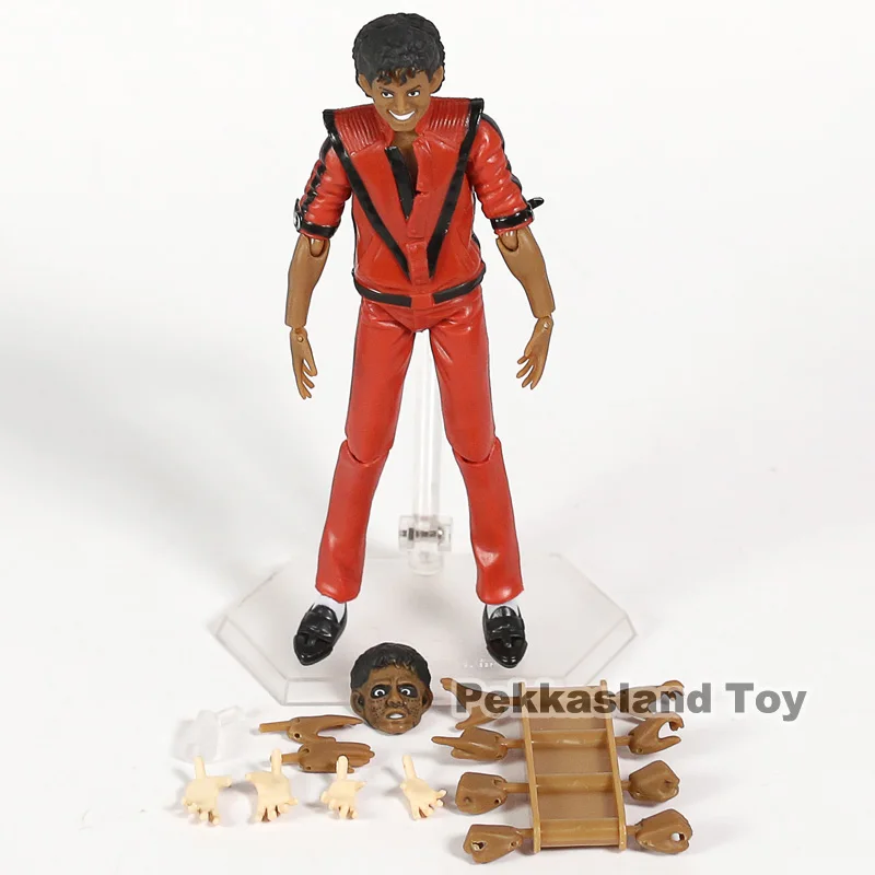 14 см Figma 096 MJ Коллекция Фигурки игрушки триллер MV ver. Модель украшения головы Сменные