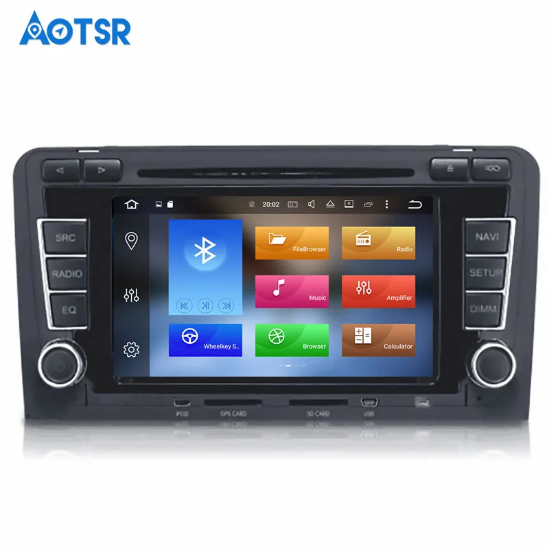 Sale 2 din Android 8.1 Car DVD CD player GPS Navigation For Audi A3 S3 2003-2012 Autoradio Stereo Radio Multimedia Headunit Satnav 10