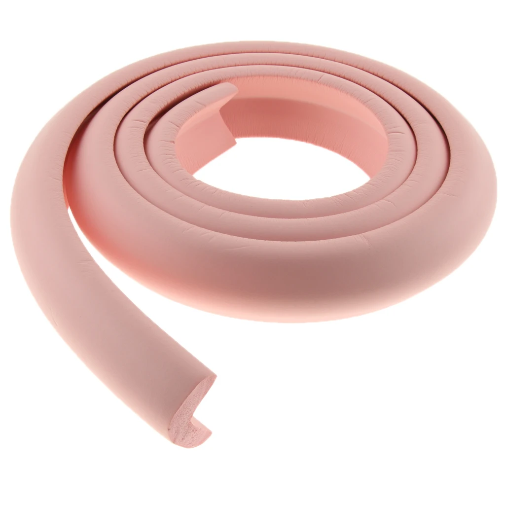 2M L Shape Rubber Strap Table Cupboard Edge Guard Baby Kids Safety Corner Protection Home Decoration