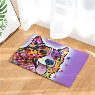 Приветственные напольные коврики животные масло собака печатных ванная кухня ковры коврики коврик с изображением кошки для гостиной противоскользящие Tapete - Цвет: 7