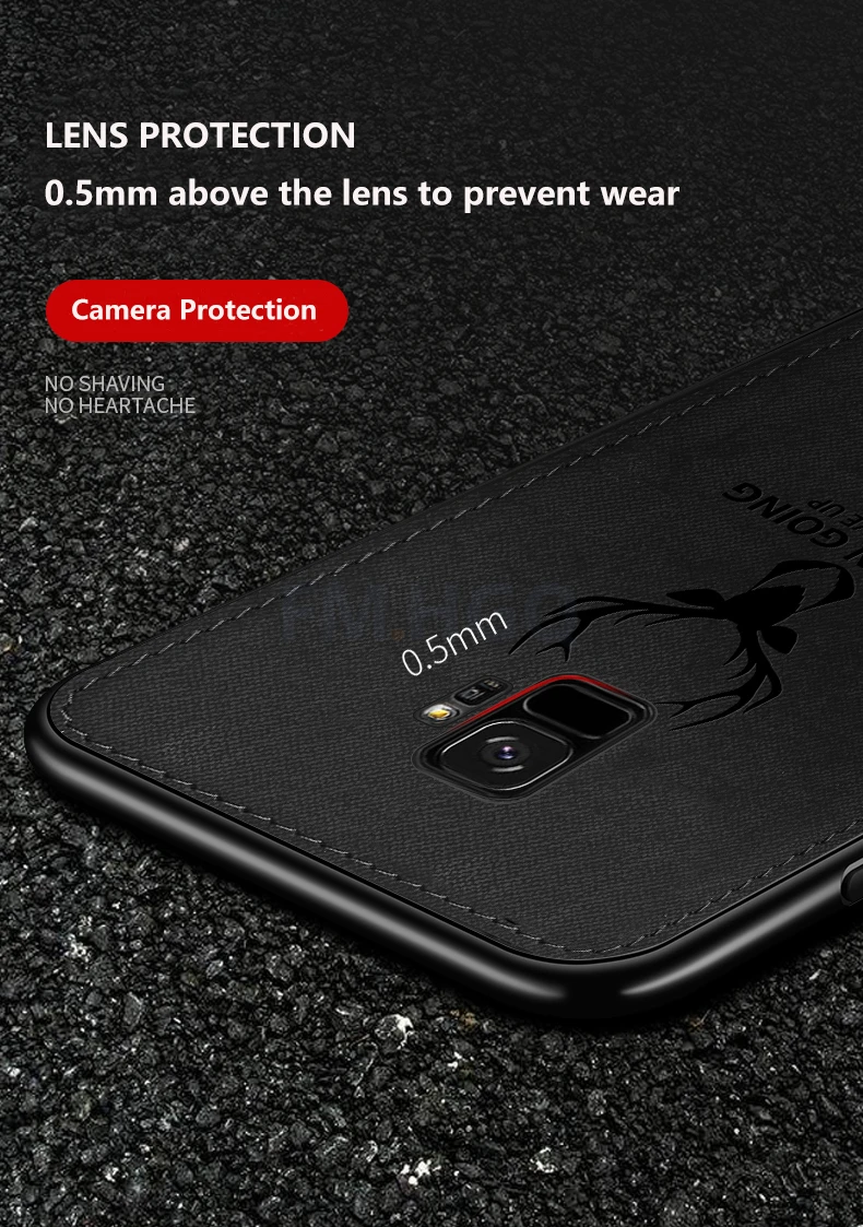 Чехол для samsung Galaxy S9 S8 с объемной текстурой оленя из мягкого ТПУ на магните, чехол со встроенной магнитной пластиной для S10 S9 S8 Plus E