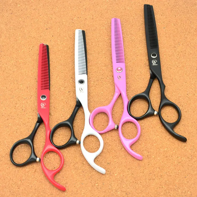 4 Colors 6.0Inch Meisha Hair Scissors for Kids Thinning Scissors Japan