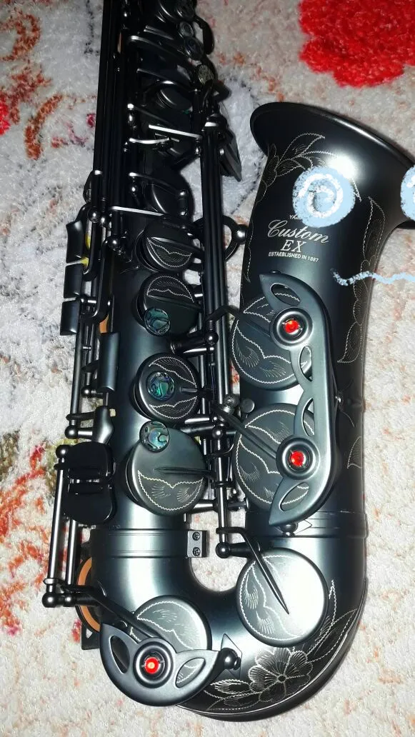 

High quality Alto saxophone YAS 875EX Black nickel matte Lacquer E flat Alto saxophone Top Music professional grade Performing