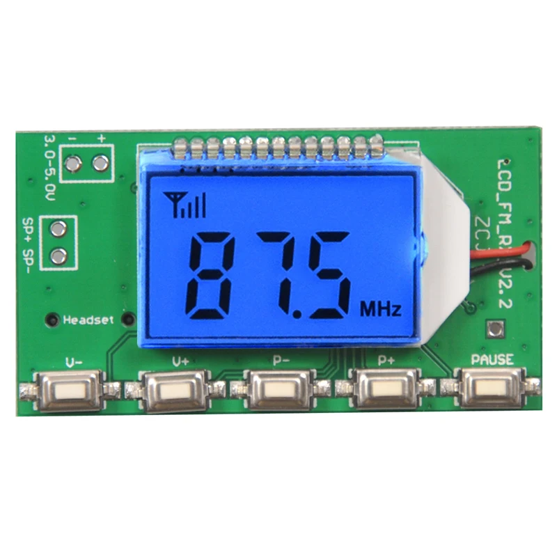 

87-108MHz DSP & PLL Digital Wireless Microphone Stereo Audio FM Receiver Module