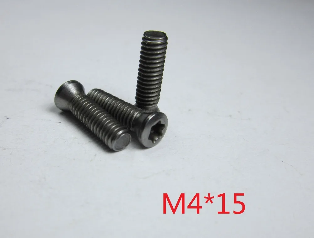 50pcs M4*15mm Insert Hexagon Torx Screws for Replaces Carbide Inserts