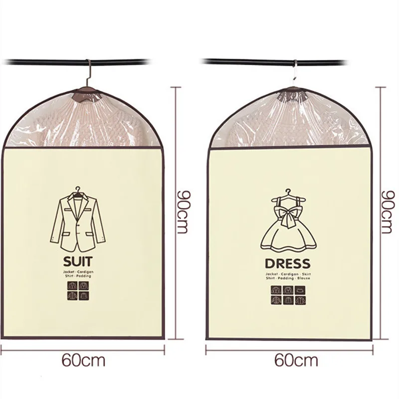 XZJJA 1 шт. сумка для хранения одежды, пальто, одежда, подвесной пылезащитный чехол, деловой костюм, защитная сумка, чехол, органайзер для путешествий