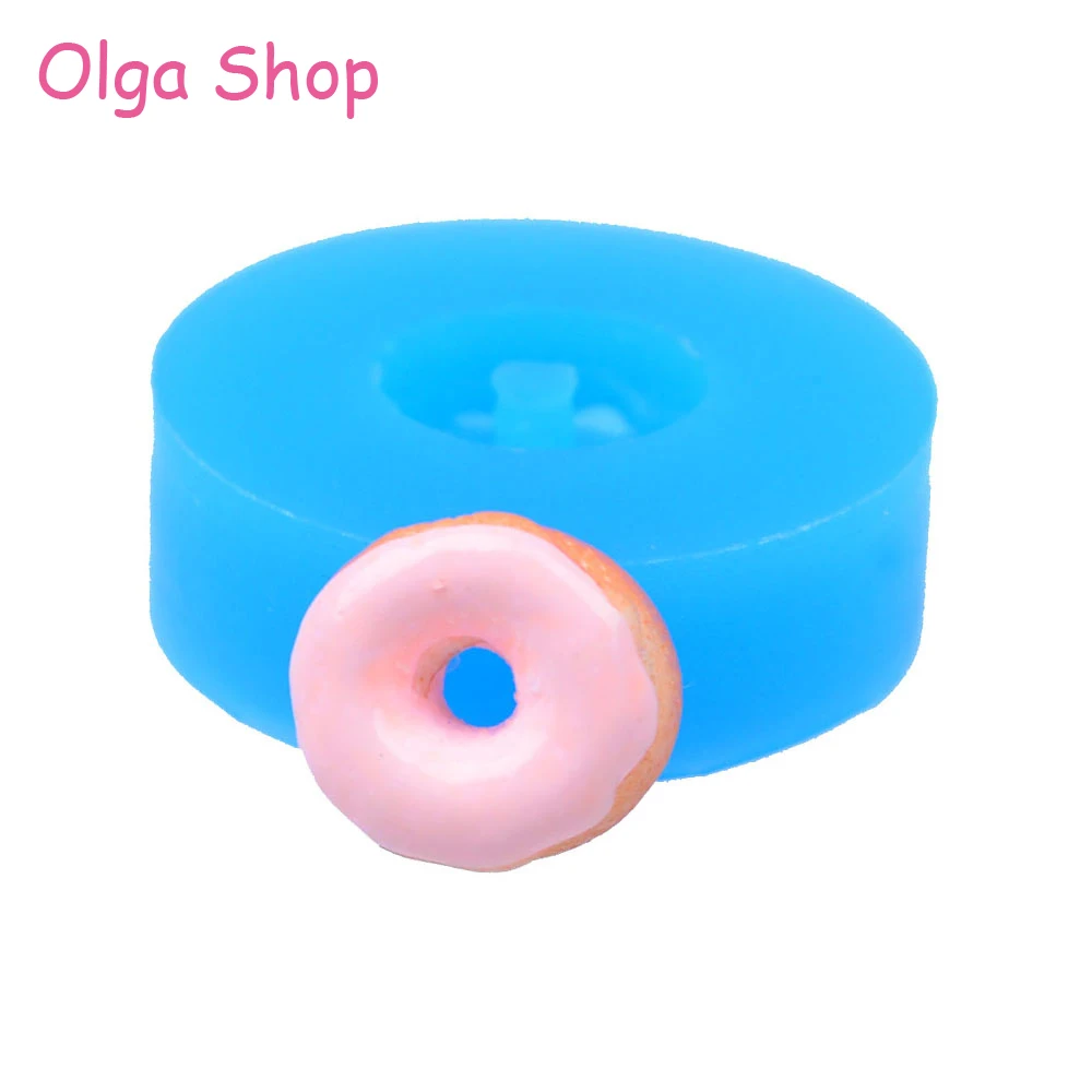 

TYL010 13.4mm Mini Doughnut / Donut Silicone Mold - Cake Decorating Tools Candy Fondant Resin Polymer Clay Pendant Jewelry Mold
