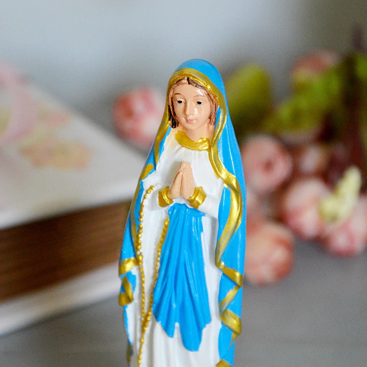 Статуэтка богини католическая окрашенная из смолы около 14 см|statue catholic|statues