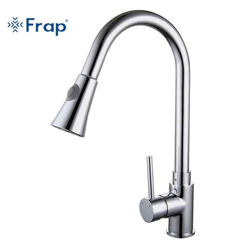 

Frap the new Pull Out Brushed Nickel Kitchen Faucet Sink Mixer Tap Swivel Spout Sink Faucet Swivel Copper Kitchen Faucet F6052