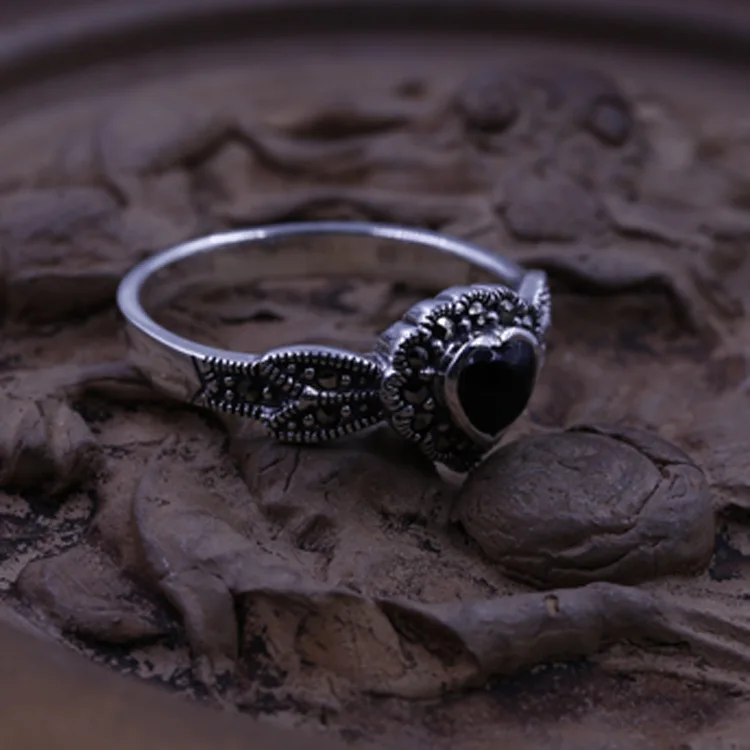 

S925 Sterling Silver Ring pure natural Silver Ring wrapping factory wholesale
