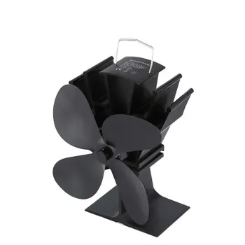 

Thermal Power Fireplace Fan Heat Powered Wood Stove Fan for Wood/Log Burner /Fireplace Eco Friendly Four-leaf Fans